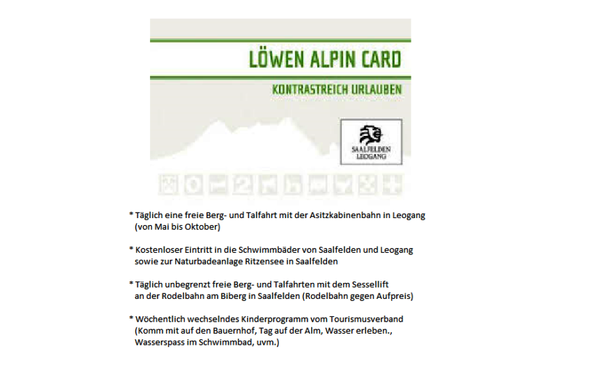 Löwen Alpin Card